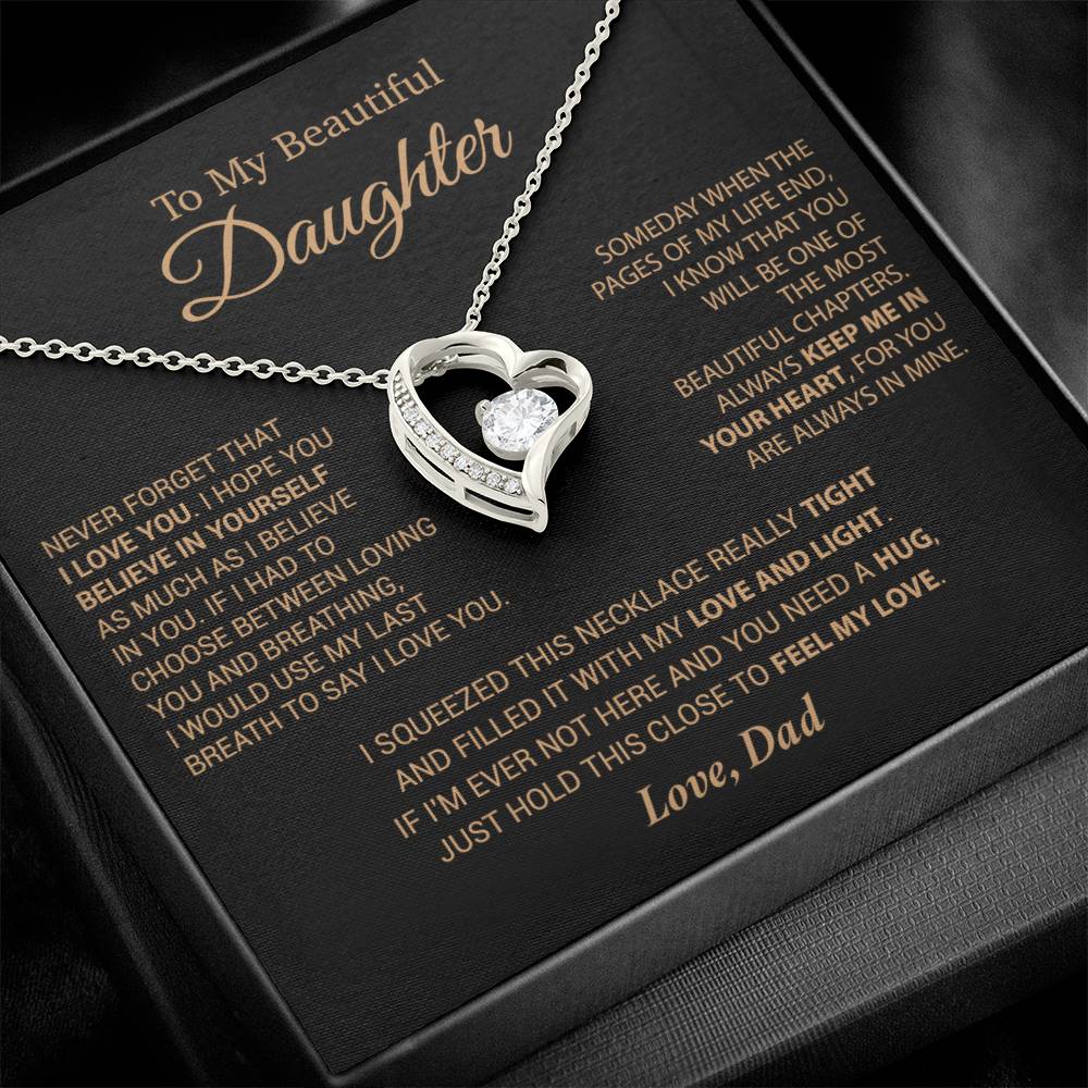To My Daughter Necklace, Daughter Father Necklace, Daughter Gift From Dad 6_9_Cam