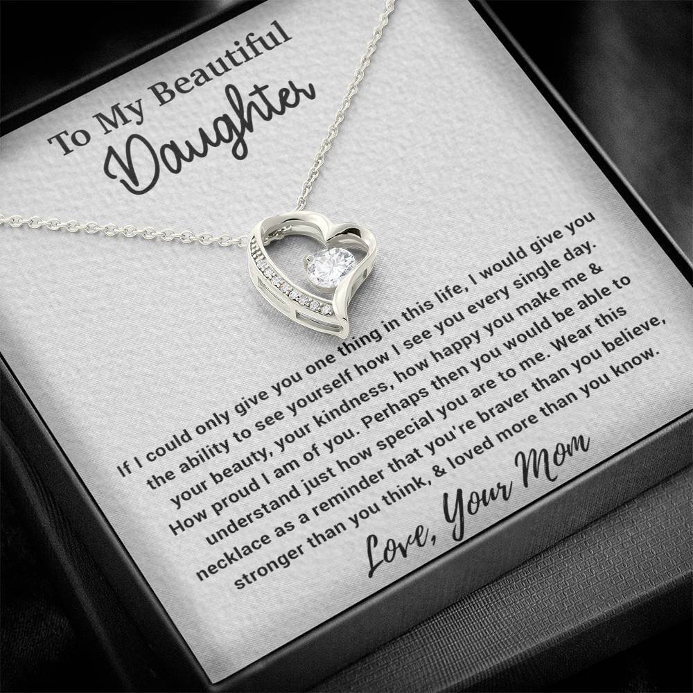 To My Daughter Necklace, Gift For Daughter From Mom, Birthday Gifts 4_10