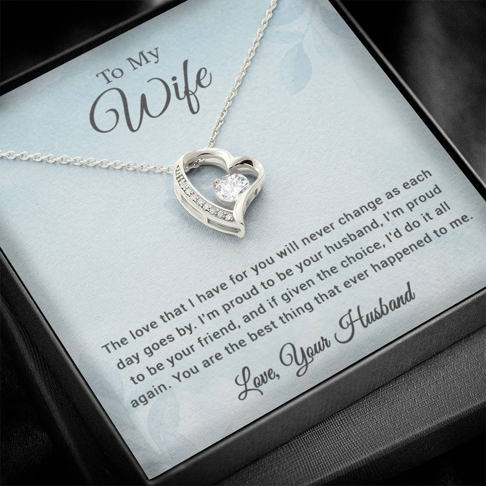 To My Wife Necklace, Christmas Gift, Gift For My Wife, Wife Birthday