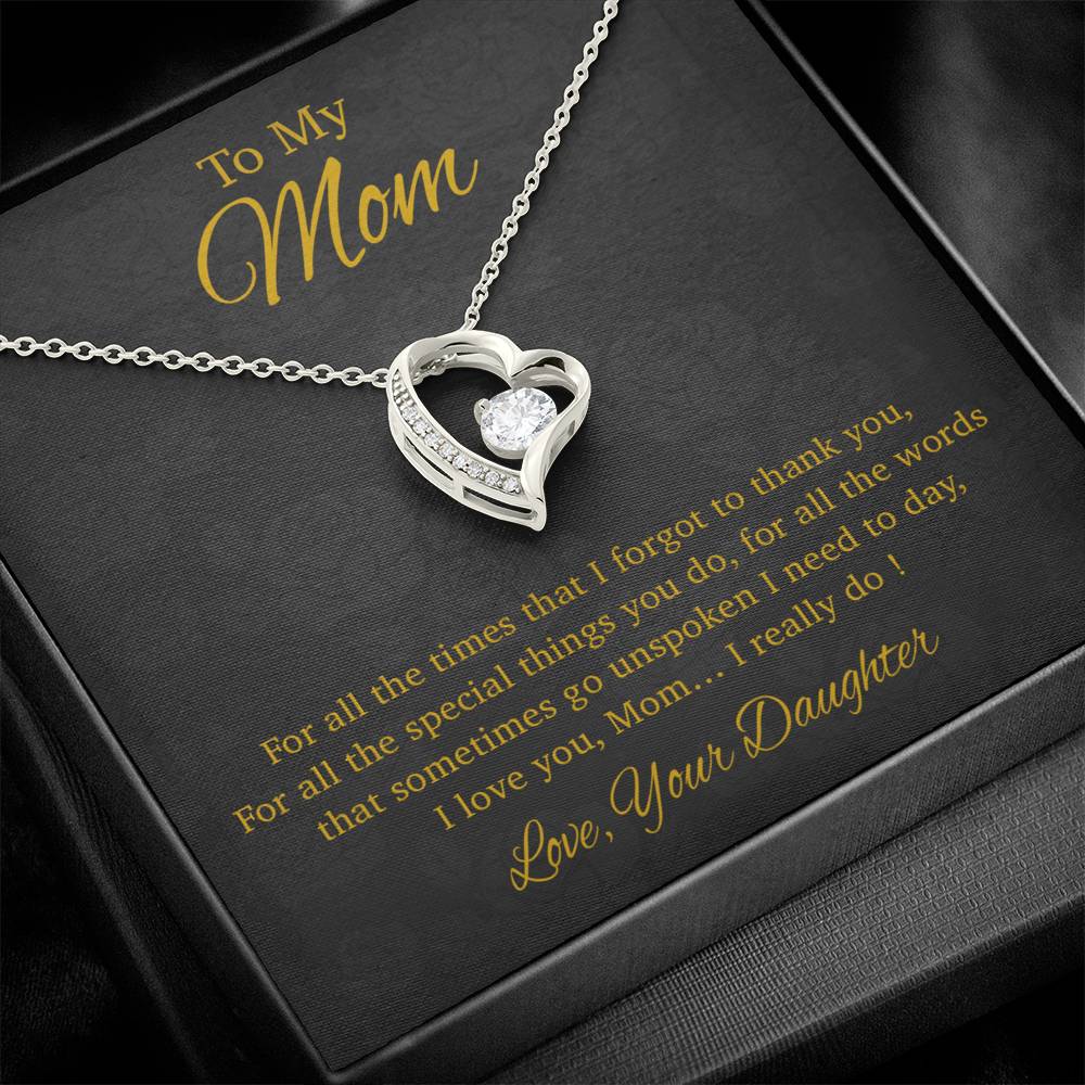 To My Mom Necklace, Gift For Mom From Daughter, Mother's Day Gifts 31_3_Gold