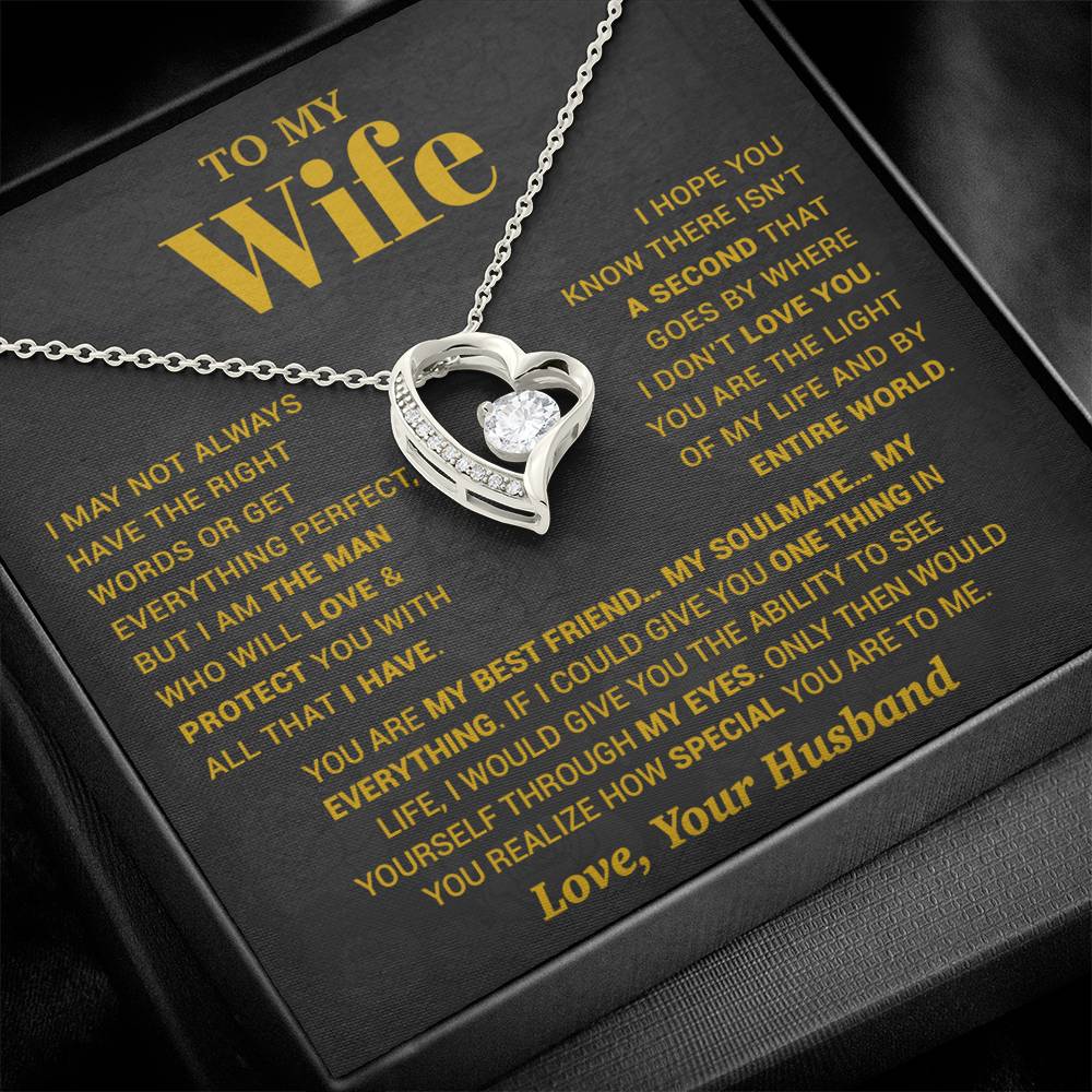 To My Wife Necklace, Christmas Gifts For Women, Anniversary Gift For Wife 13_10_Gold