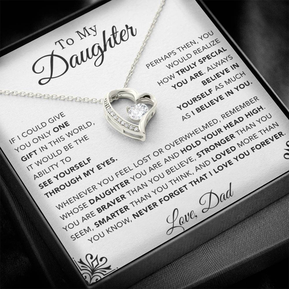 To My Daughter Necklace, Gift for Daughter from Dad, Father Daughter Necklace 1_12