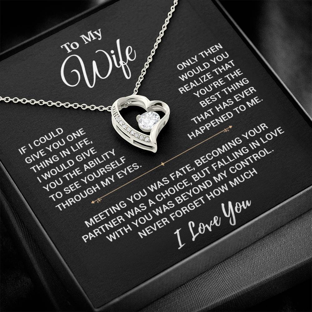 To My Wife Necklace, Christmas Gifts For Women, Anniversary Gift For Wife 19_10_Black