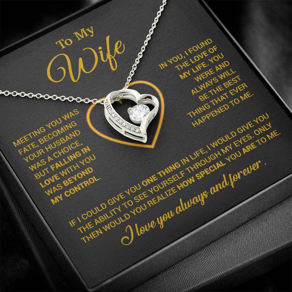 To My Wife Necklace, Christmas Gifts For Women, Anniversary Gift For Wife 11_12_Gold