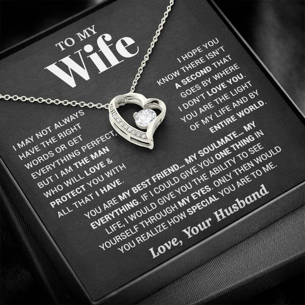 To My Wife Necklace, Christmas Gifts For Women, Anniversary Gift For Wife 13_10_Black