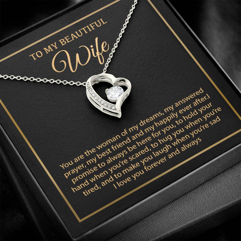 To My Wife Necklace, Christmas Gifts For Women, Anniversary Gift For Wife 19_12_Gold