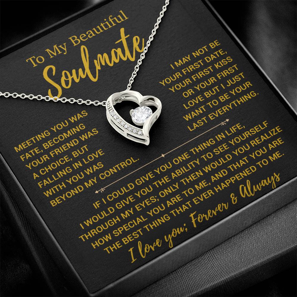 To My Soulmate Necklace, Valentines Day Gift, Gift For Wife, Anniversary Gift 23_12