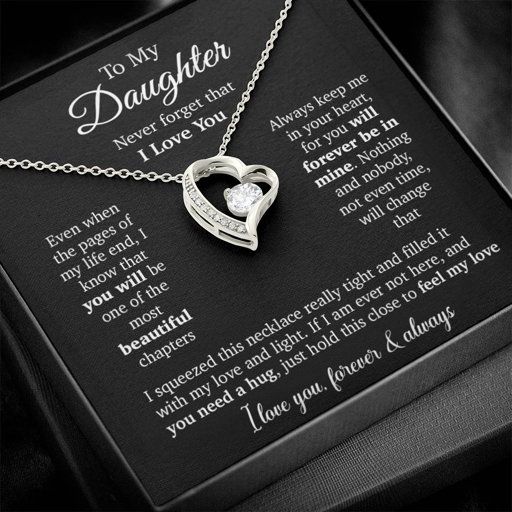 To My Daughter Necklace, Daughter Father Necklace, Daughter Gift From Dad, Mom 23_10