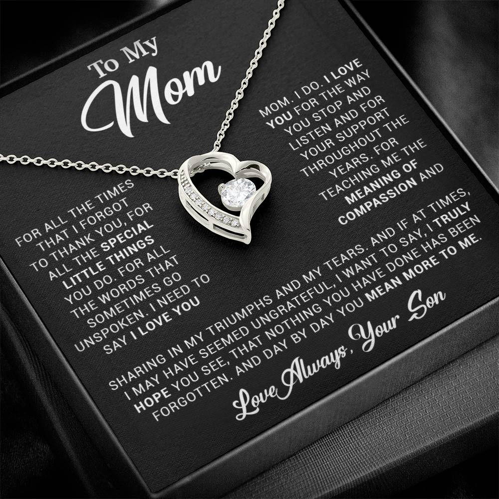 To My Mom Gift for Mother from Son From Daughter Mom Birthday Gift, Mothers Day_ 3_4_Black