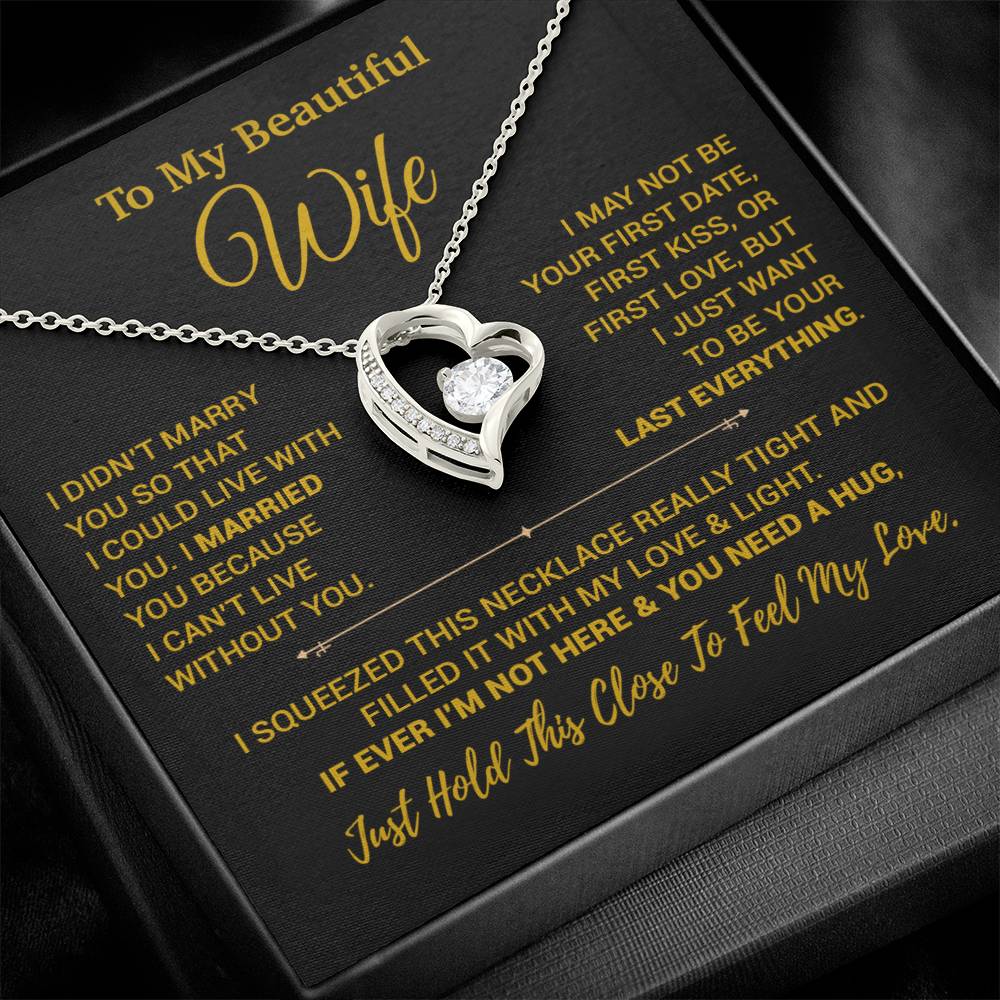 To My Wife Necklace, Christmas Gifts For Women, Anniversary Gift For Wife 7_9_Gold