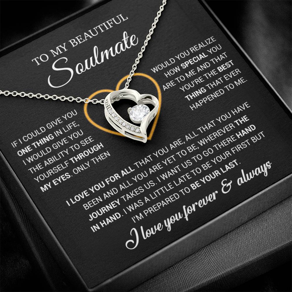 To My Soulmate Necklace, Gift For Wife From Husband, Valentiens Gift 22_12_Black