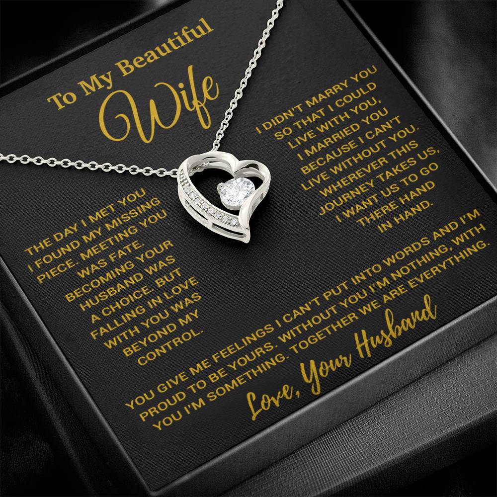 To My Wife Necklace, Vanlentines Gifts For Women, Anniversary Gift For Wife 1_11_Gold