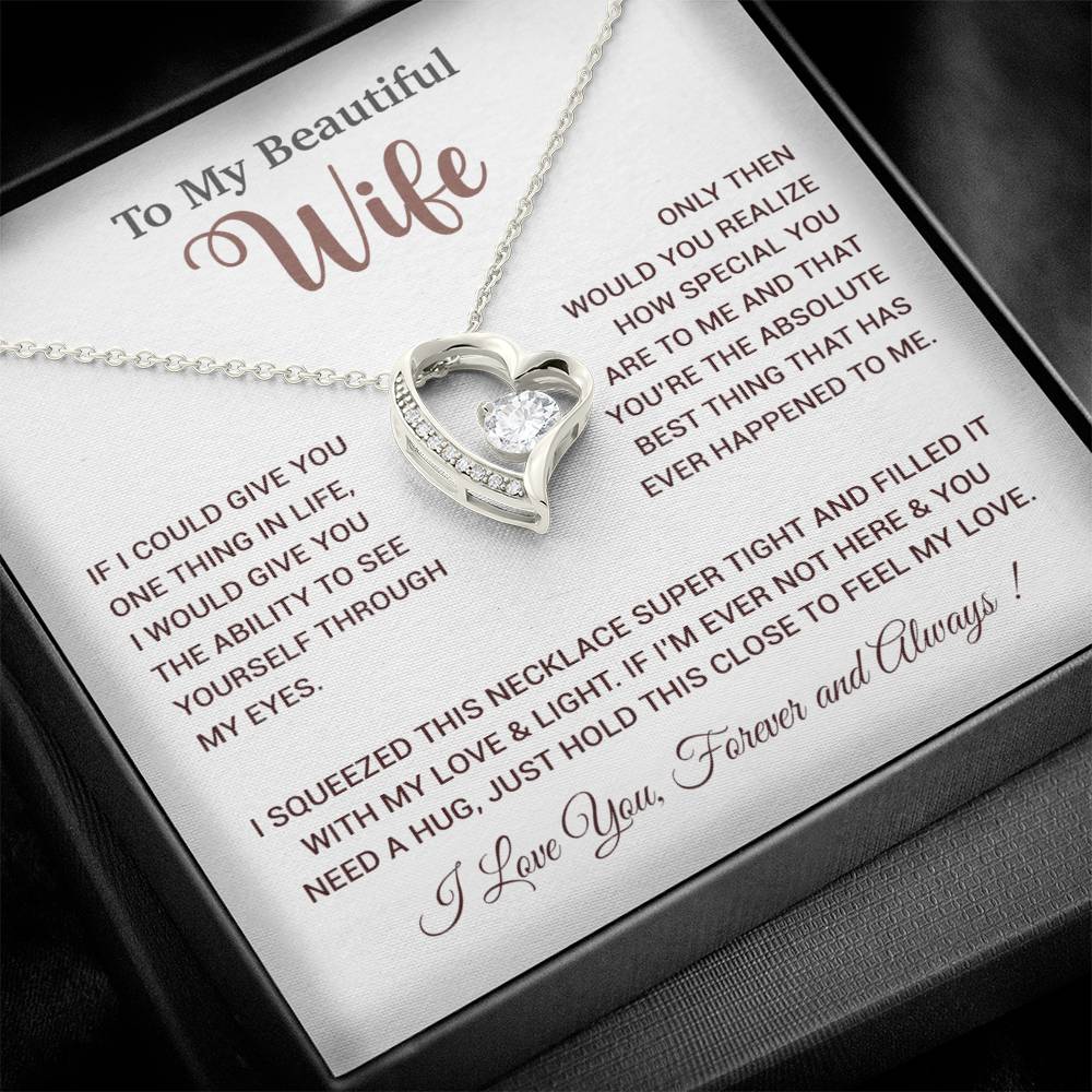To My Wife Necklace, Wife Gift From Husband, Wife Husband Necklace, Christmas Gift 19_9