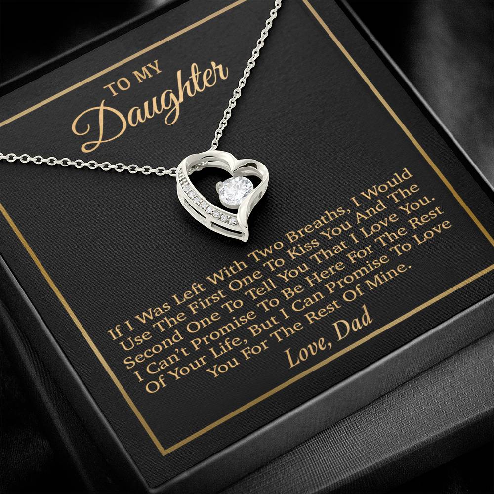 To My Daughter Necklace, Gift for Daughter from Dad, Father Daughter Necklace 31_3_Gold