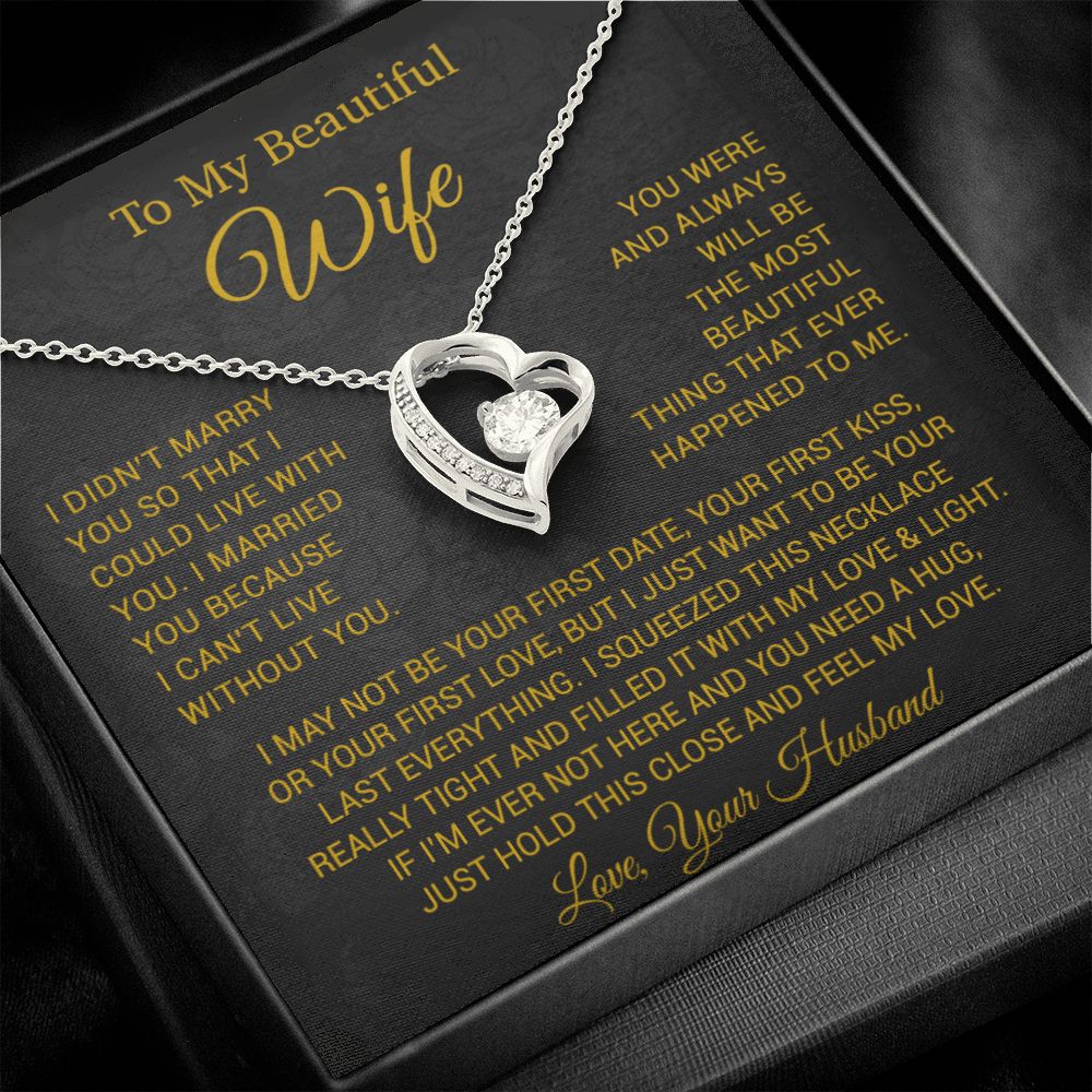 To My Wife Necklace, Anniversary Gift For Wife, Wife Birthday, Gift For Wife22 New