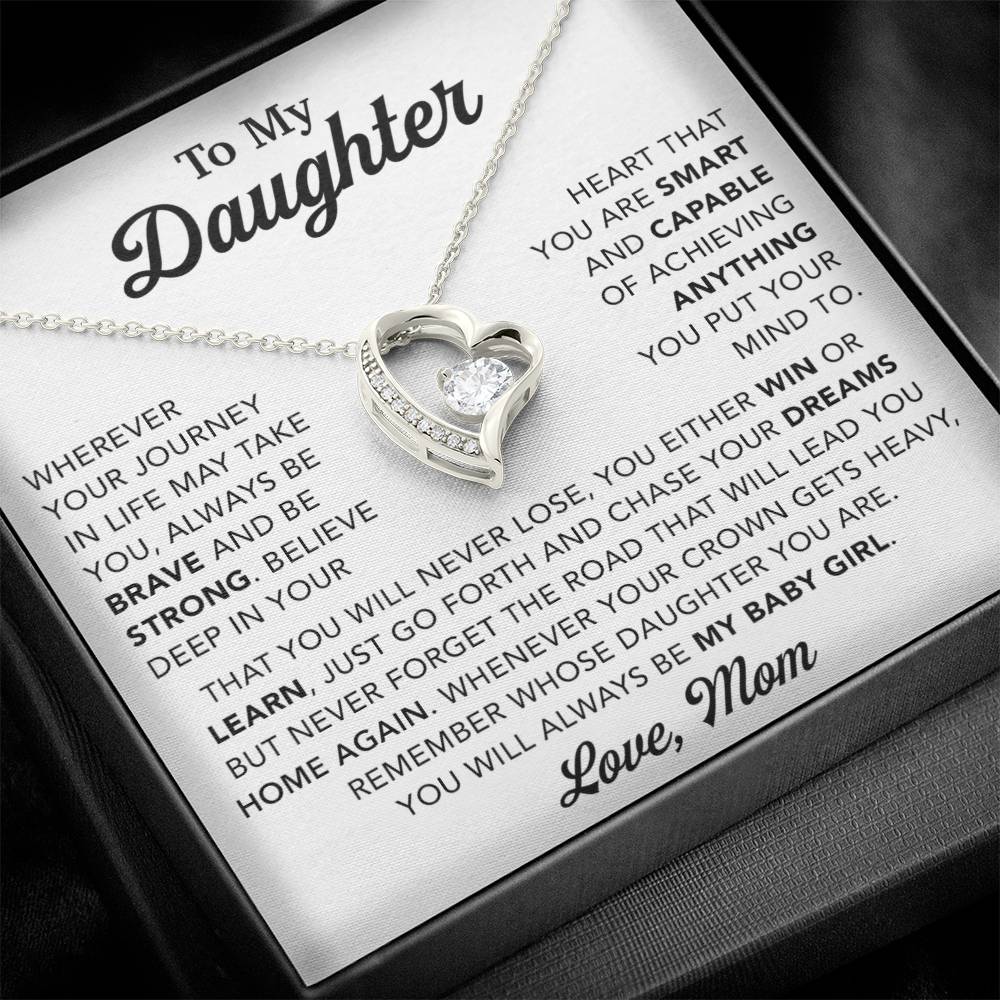 To My Daughter Necklace, Gift for Daughter from Mom, Mother Daughter Necklace 28_10