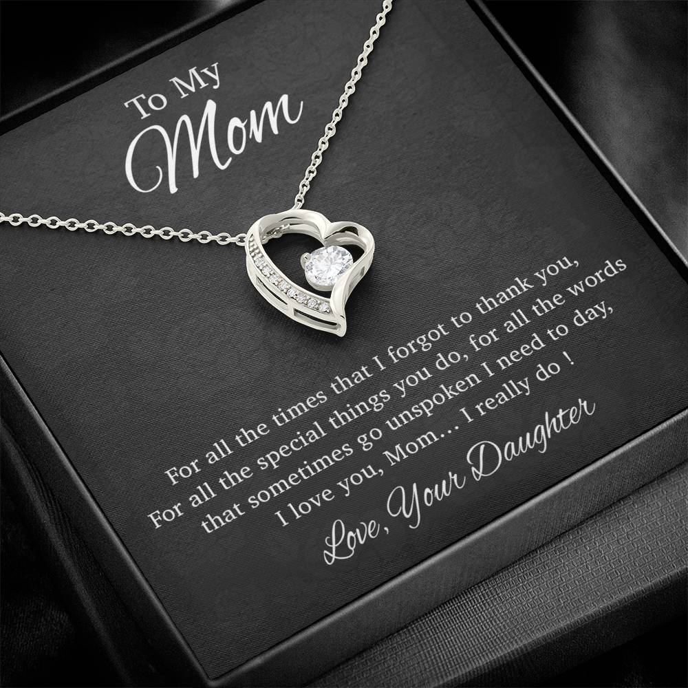 To My Mom Necklace, Gift For Mom From Daughter, Mother's Day Gifts 31_3