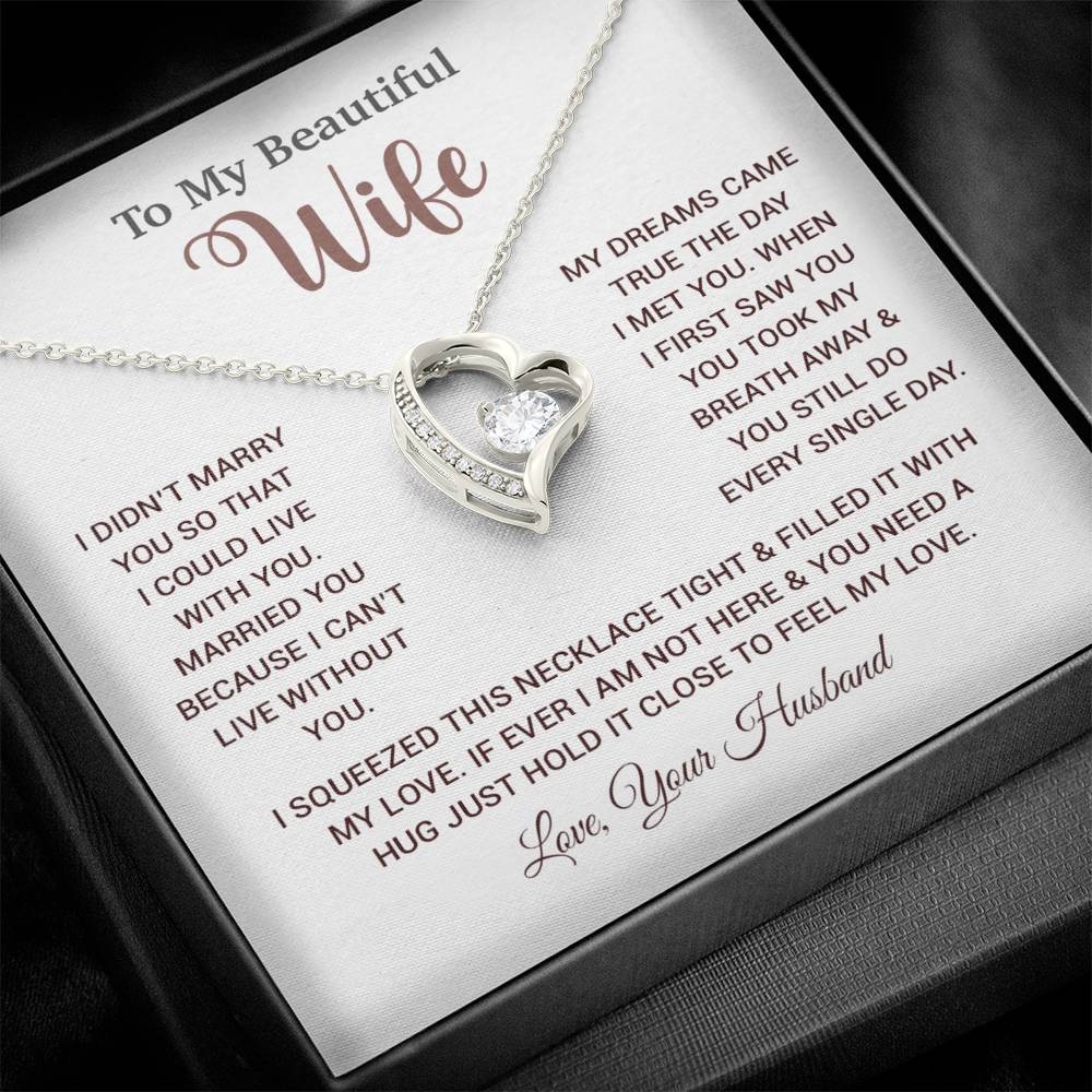 To My Wife Necklace, Wife Gift From Husband, Wife Husband Necklace, Christmas Gift 26_10
