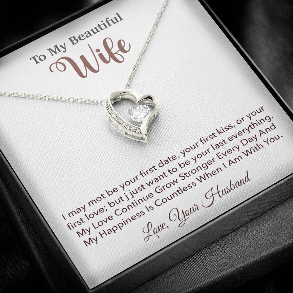 To My Wife Necklace, Wife Gift From Husband, Wife Husband Necklace, Christmas Gift 5_10