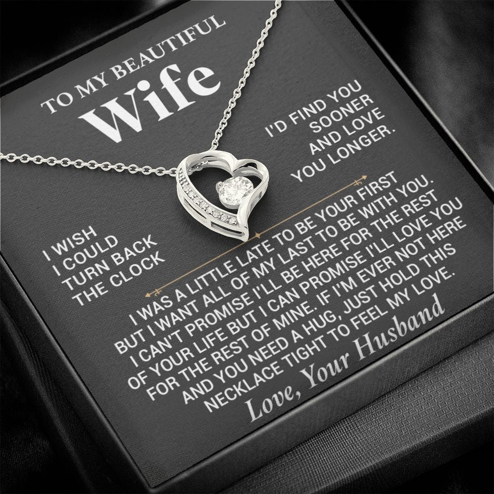 To My Wife Necklace, Anniversary Gift For Wife, Wife Birthday, Gift For Wife88