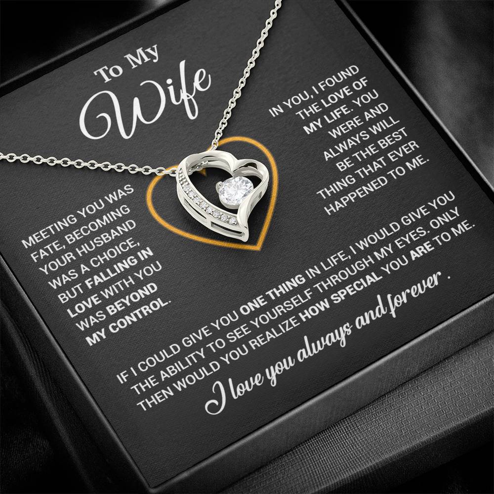 To My Wife Necklace, Christmas Gifts For Women, Anniversary Gift For Wife 11_12_Black