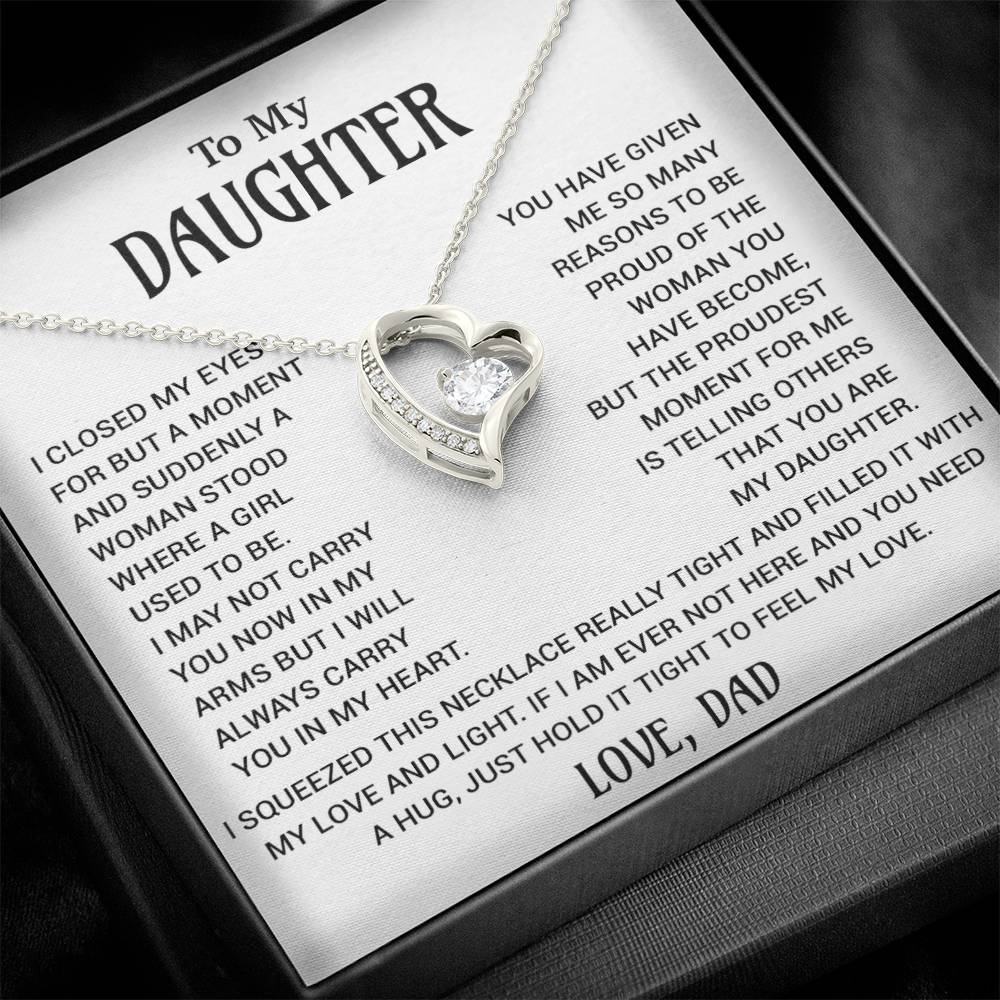 To My Daughter Necklace, Gift for Daughter from Dad, Daughter Father Necklace 18_10