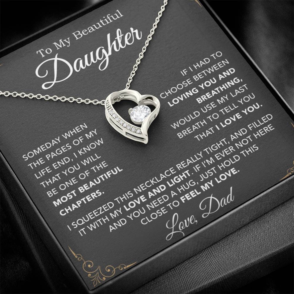 To My Daughter Necklace, Daughter Father Necklace, Daughter Gift From Dad 29_8