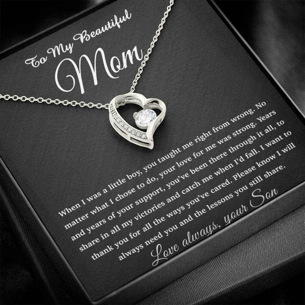To My Mom Necklace, Gift For Mom From Daughter, Mother's Day Gifts 26_4