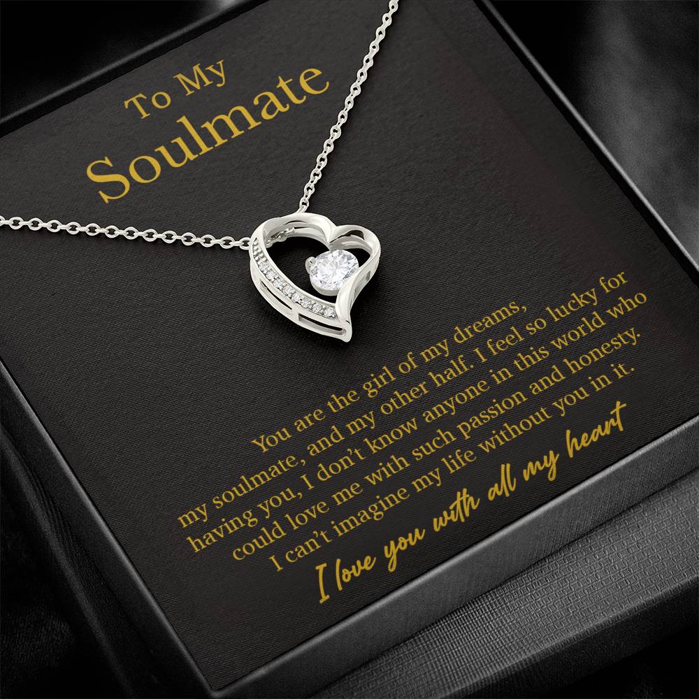 To My Soulmate Necklace, Valentines Day Gift, Soulmate Gifts, Birthday Gifts_Gold_21_10