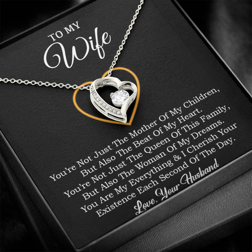 To My Wife Necklace, Gift For Wife, Anniversary Gift For Wife, Necklace For Wife 30_1_Black
