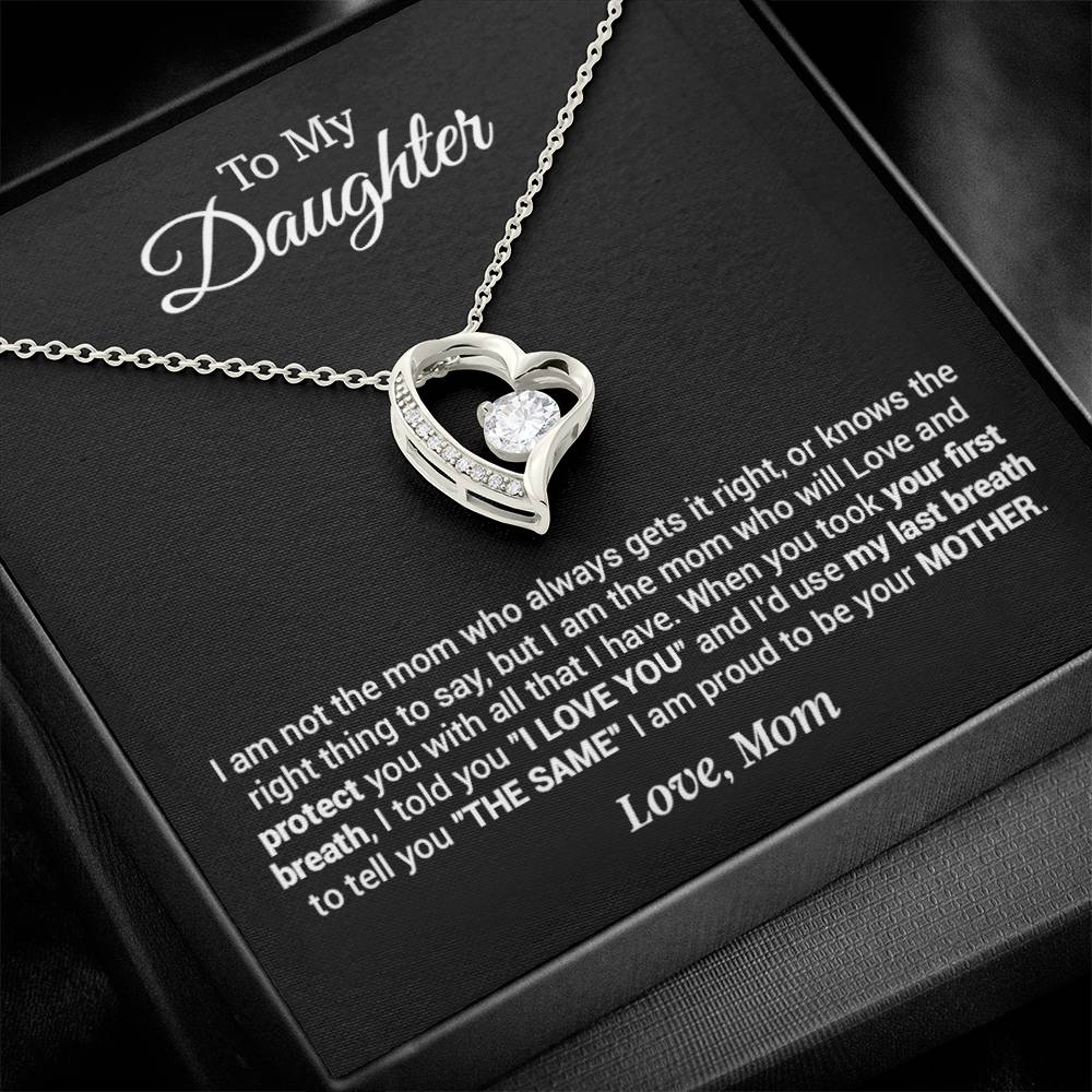 To My Daughter Necklace, Gift For Daughter From Mother, Mother's Day Gift