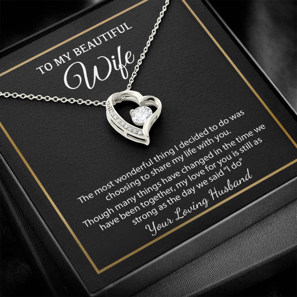 To My Wife Necklace, Christmas Gifts For Women, Anniversary Gift For Wife 4_12_Black