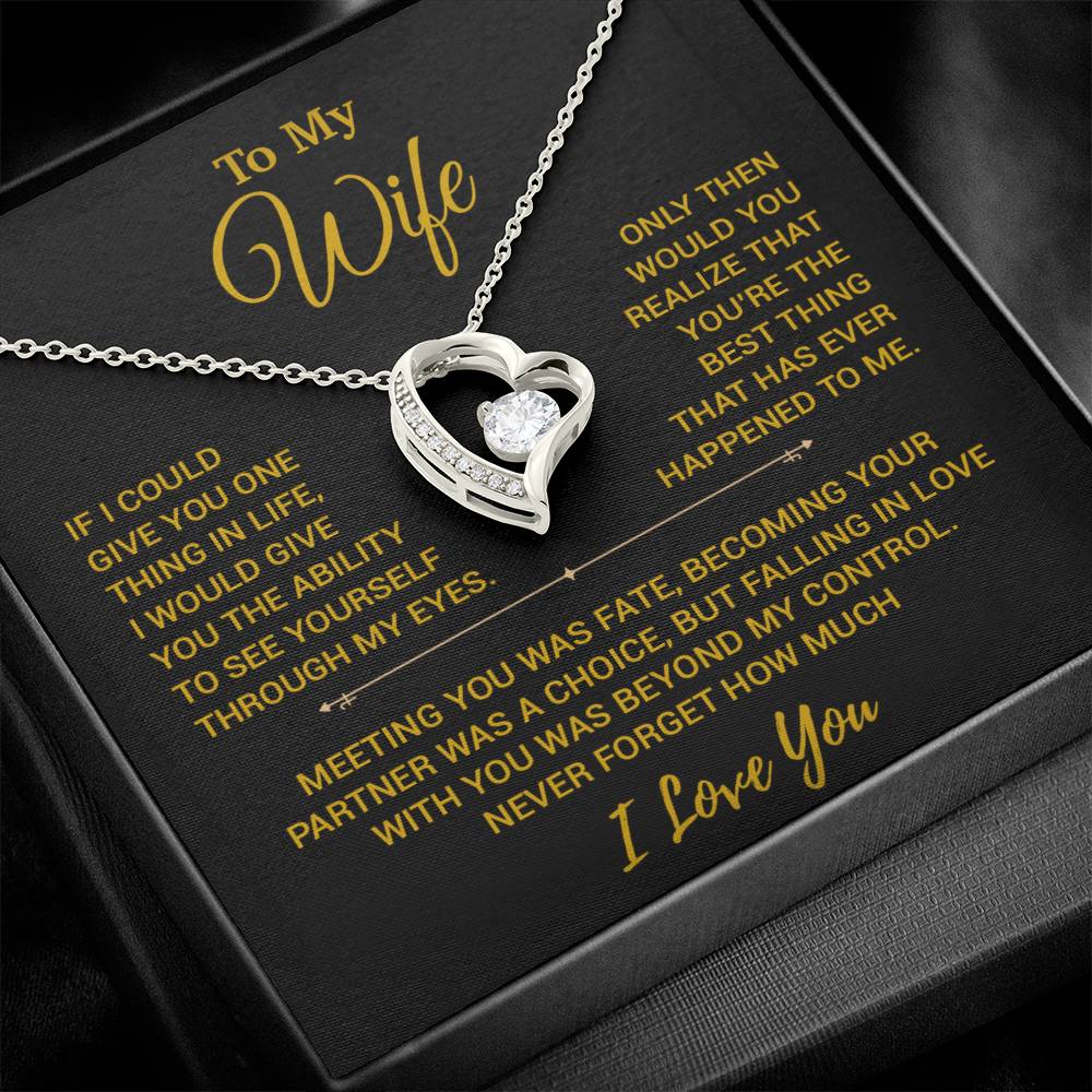 To My Wife Necklace, Christmas Gifts For Women, Anniversary Gift For Wife 19_10_Gold