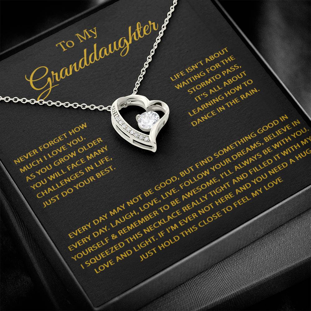 To My Granddaughter Necklace, Birthday Gift For Granddaughter, Birthday Gifts 26_9