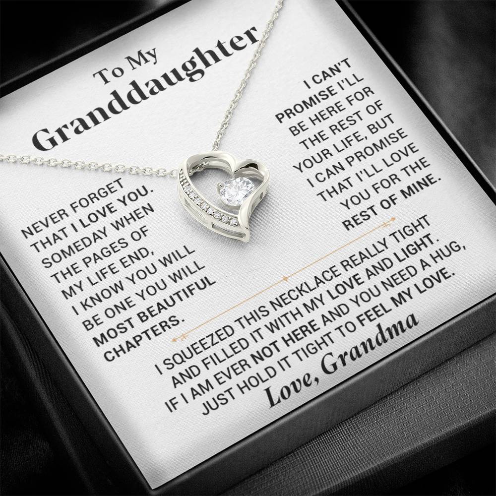 To My Granddaughter Necklace, Granddaughter Gift from Grandma, Gift from Grandpa 28_7