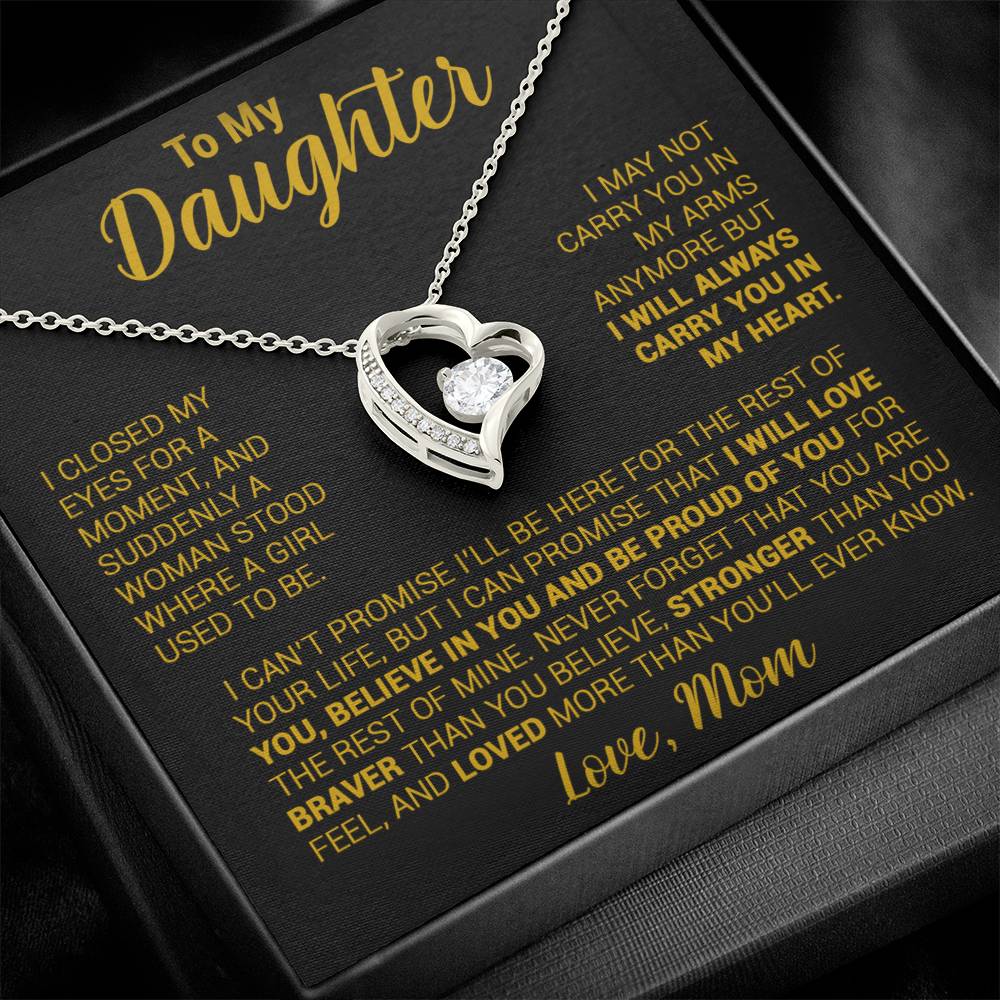 To My Daughter Necklace, Daughter Mother Necklace, Daughter Gift From Mom 22_8_Gold