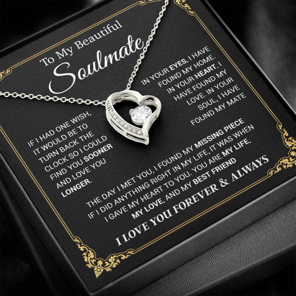 To My Soulmate Necklace, Gift for Wife, Girlfriend, Anniversary Gift 23_11