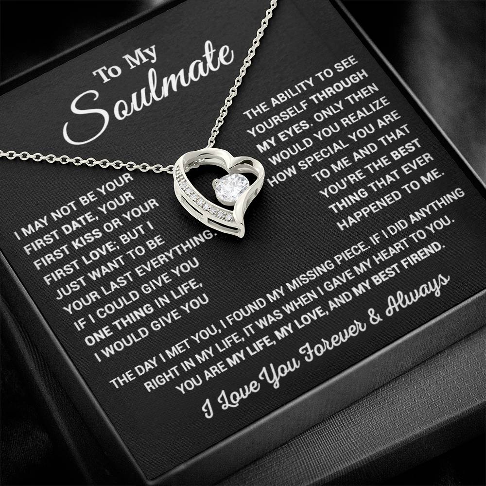 To My Soulmate Necklace, Valentine Gift For Her, Gift For Soulmate 11_1_Black