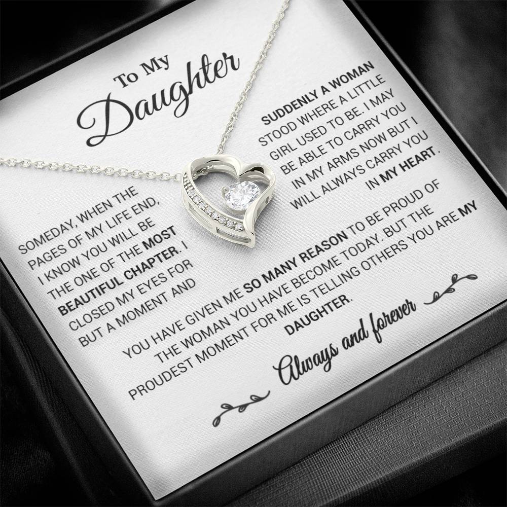 To My Daughter Necklace, Daughter Gift from Mom/Dad, Gift for Daughter Birthday 23_1