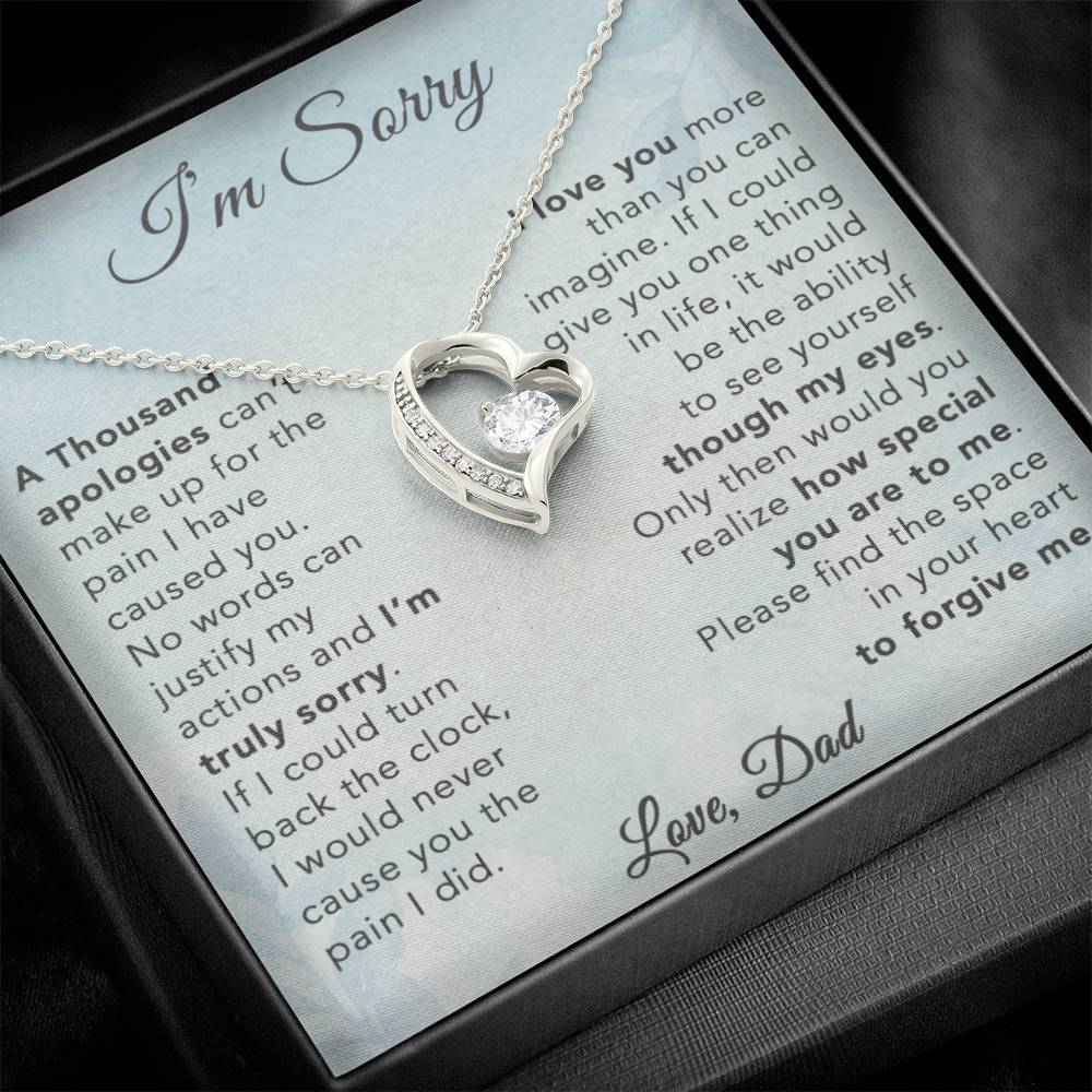 I'm Sorry Necklace Gifts, Apology Gifts For Her, Forgiveness Gift, Wife Gift 29_8
