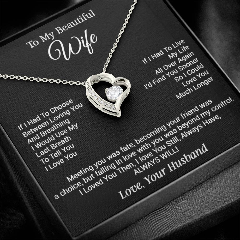 To My Wife Necklace, Gifts from Husband, Valentine Gifts for Her