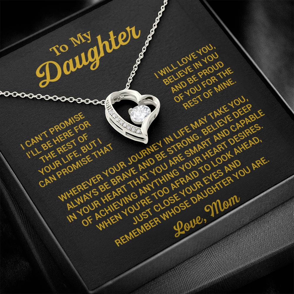To My Daughter Necklace, Daughter Mother Necklace, Daughter Gift From Mom 16_8_Gold
