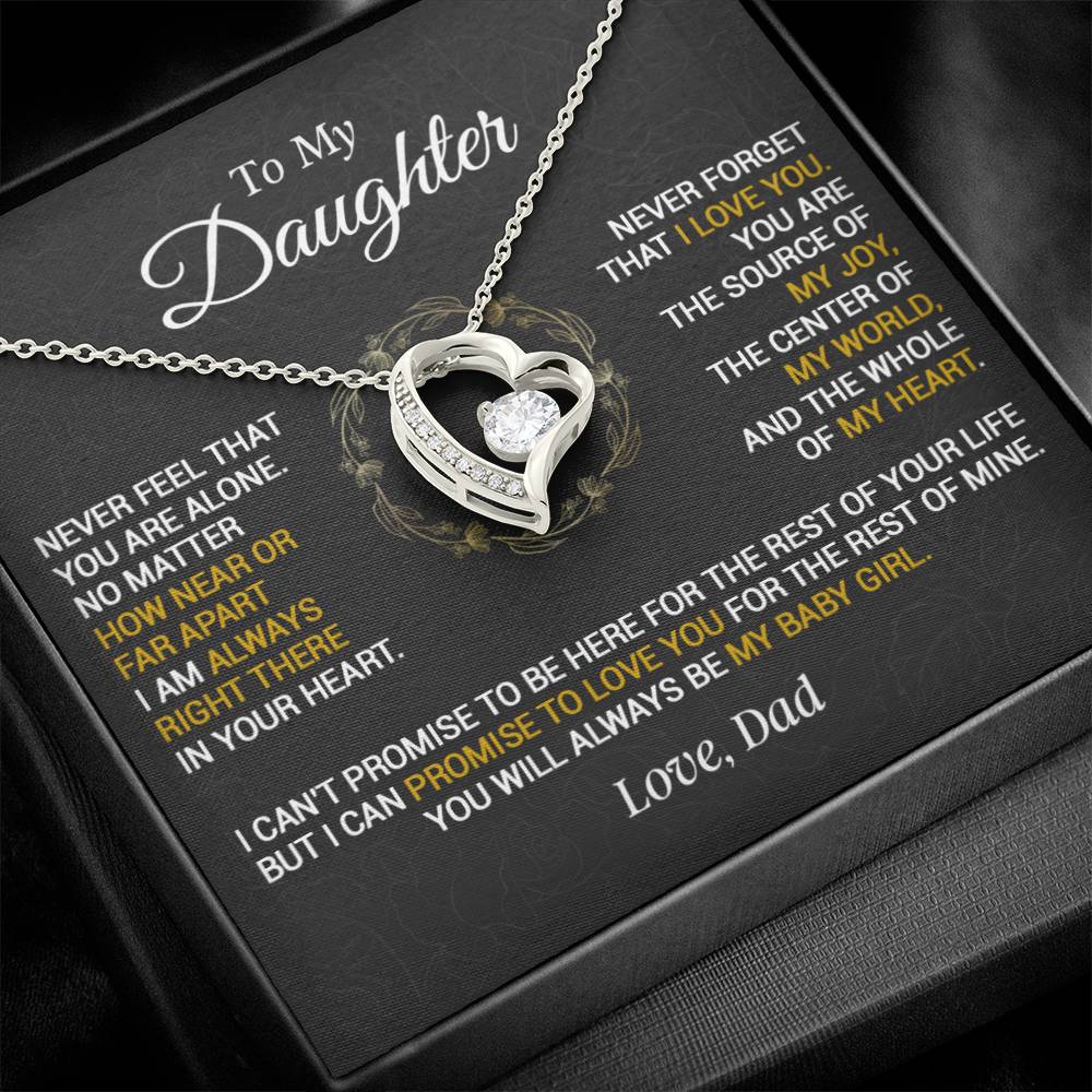 To My Daughter Necklace, Gift for Daughter from Dad, Daughter Father Necklace 23_1