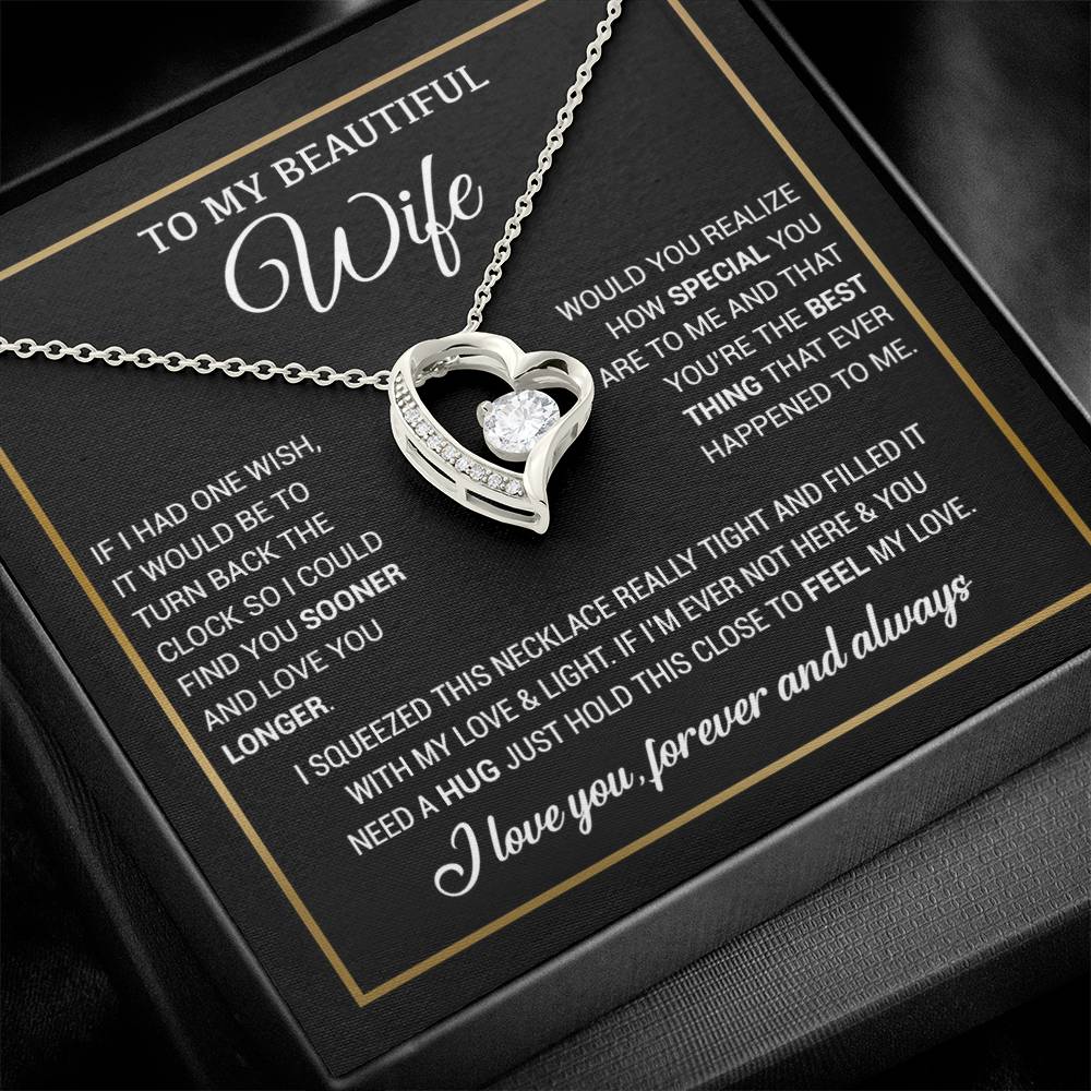 To My Wife Necklace, Christmas Gifts For Women, Anniversary Gift For Wife 19_11_Black