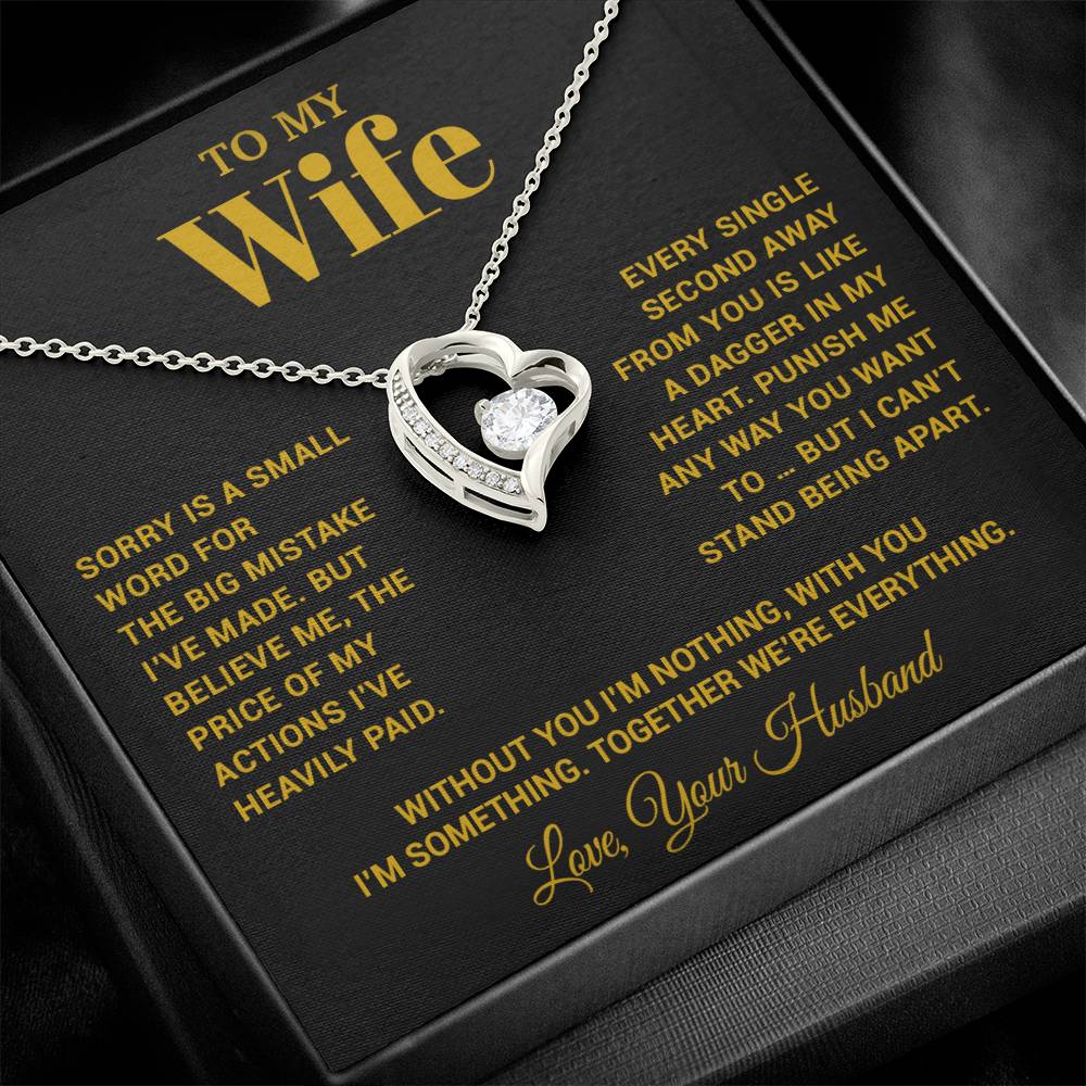 To My Wife Necklace, Christmas Gifts For Women, Anniversary Gift For Wife 15_10_Gold