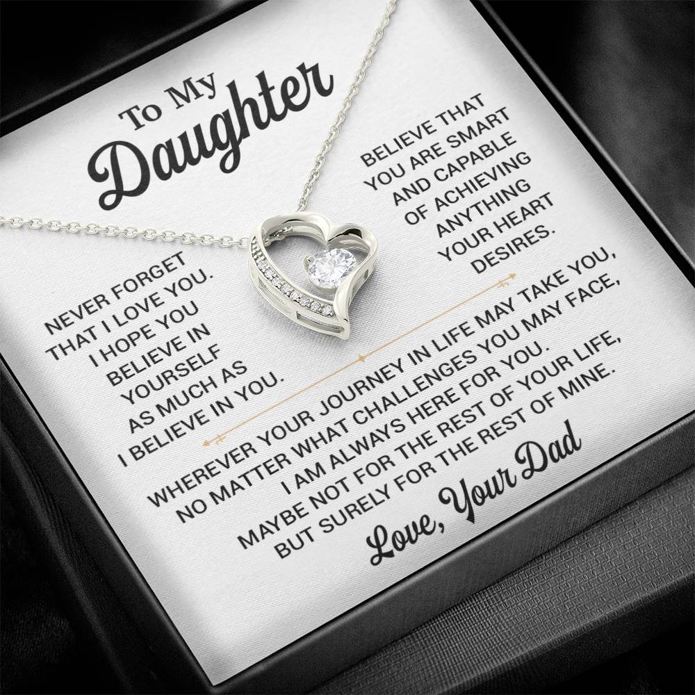 To My Daughter Necklace, Gift for Daughter from Dad, Daughter Father Necklace 8_11