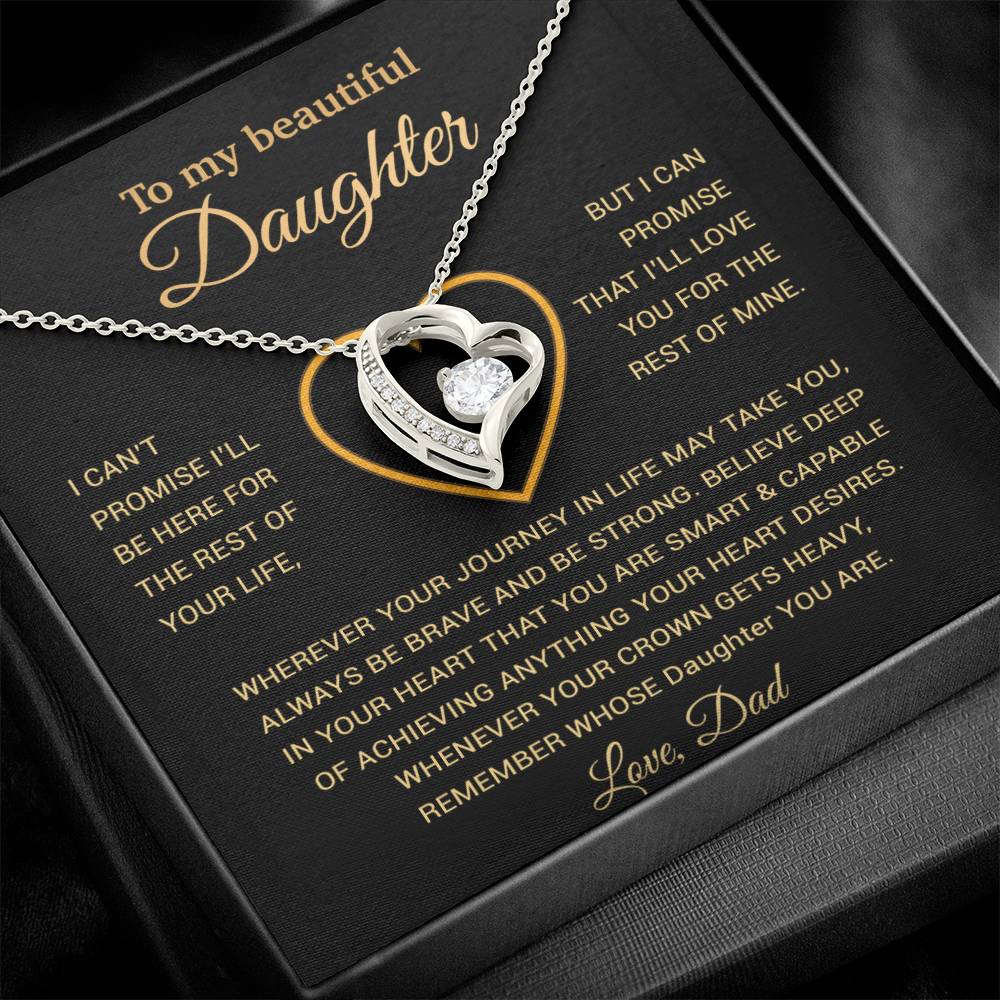 To My Daughter Necklace, Gift For Daughter From Dad, Daughter Father Necklace 25_11