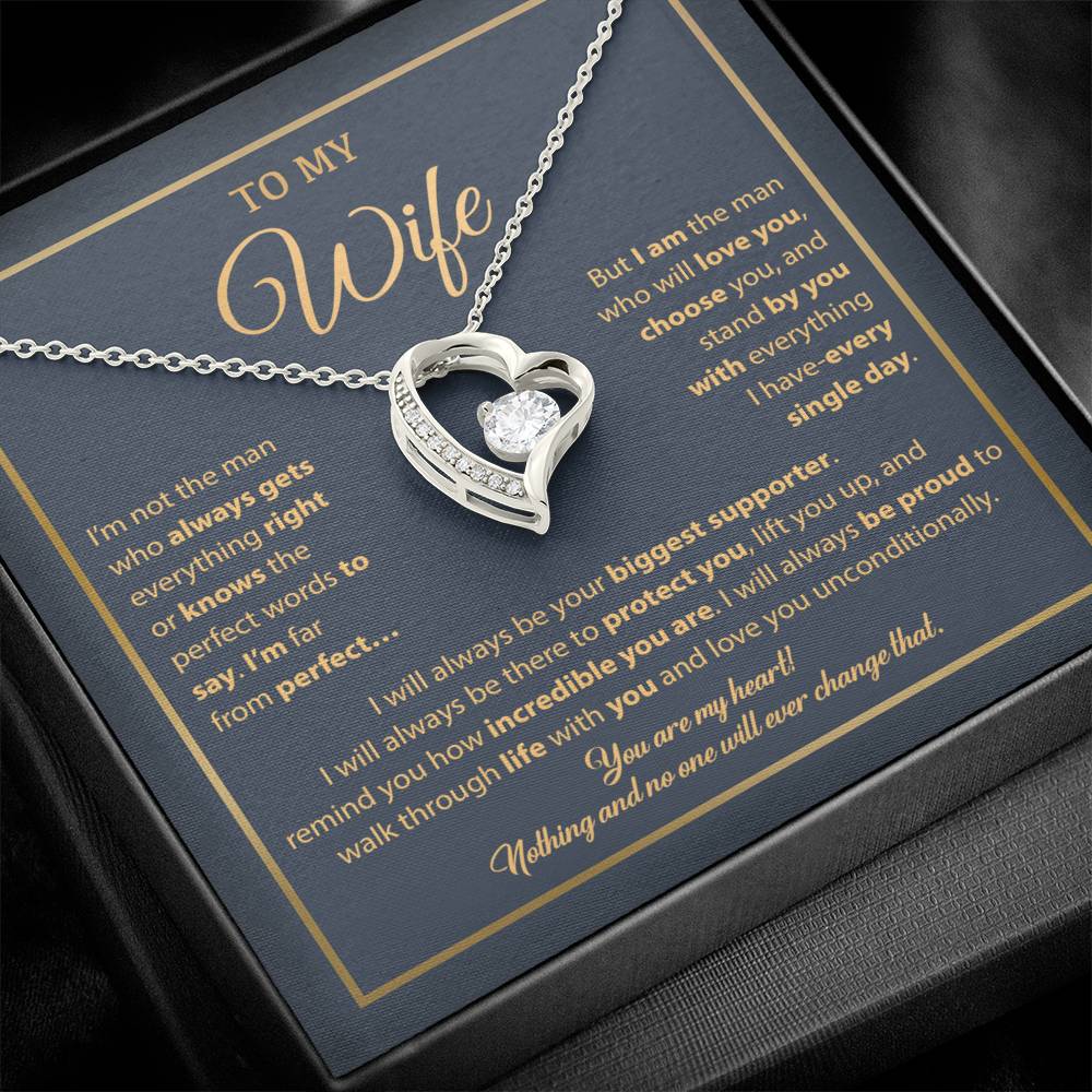 To My Wife Necklace, Gift For Wife, Anniversary Gift For Wife, Necklace For Wife 5_1_Blue