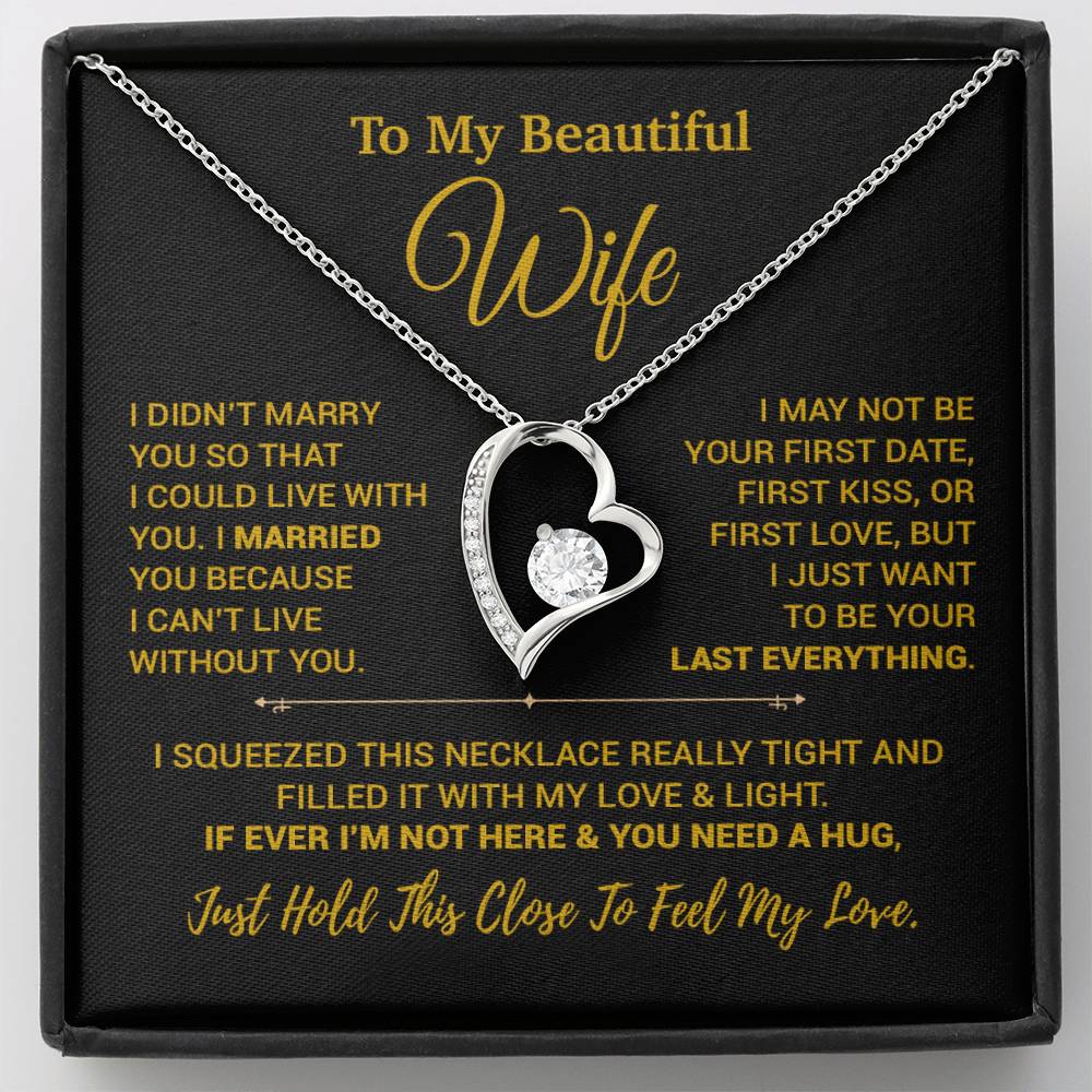 To My Wife Necklace, Christmas Gifts For Women, Anniversary Gift For Wife 7_9_Gold