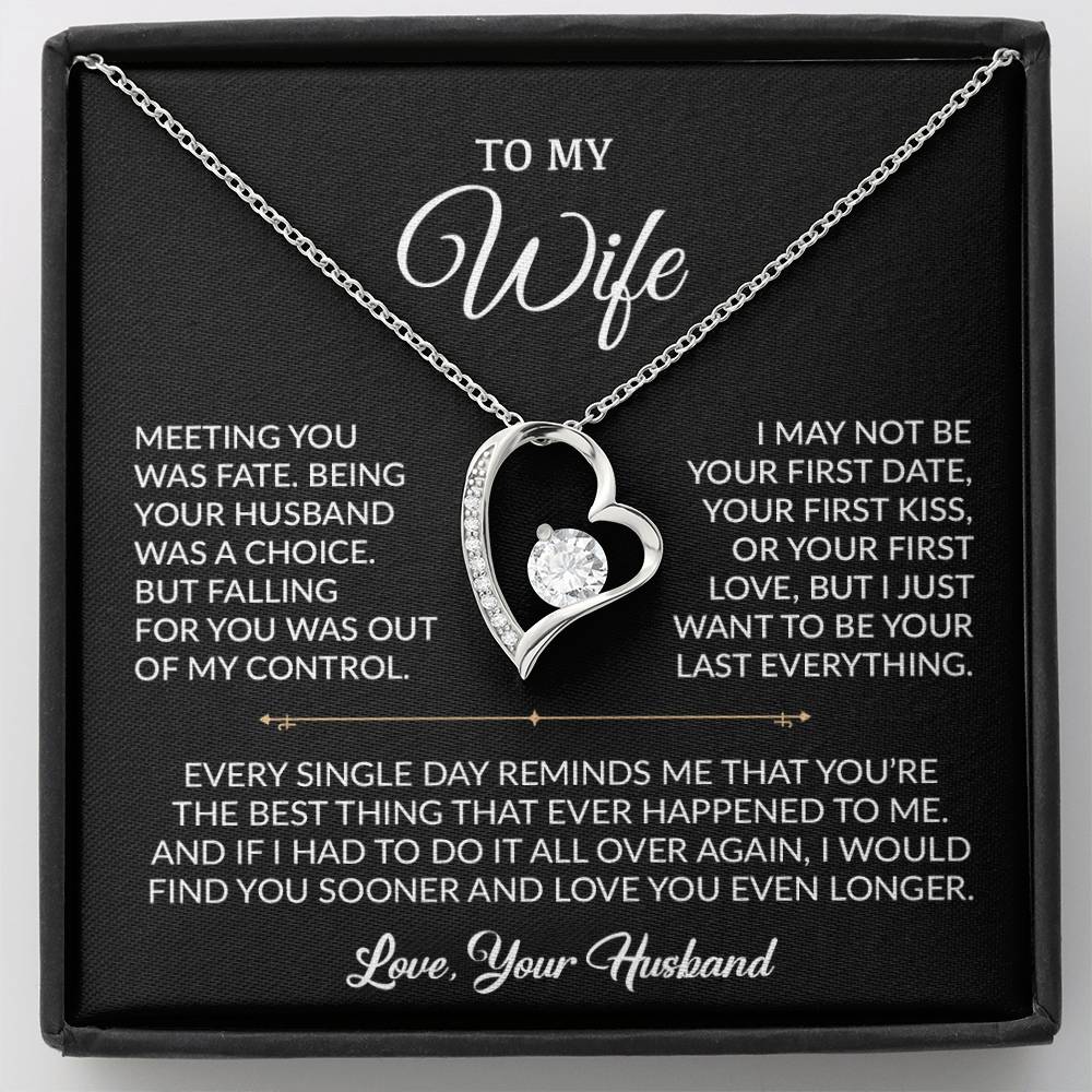 To My Wife Necklace, Gift For Wife, Anniversary Gift For Wife, Necklace For Wife